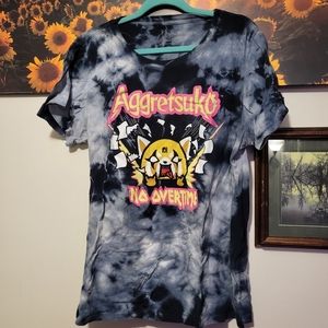 Aggretsuko tye dye tee